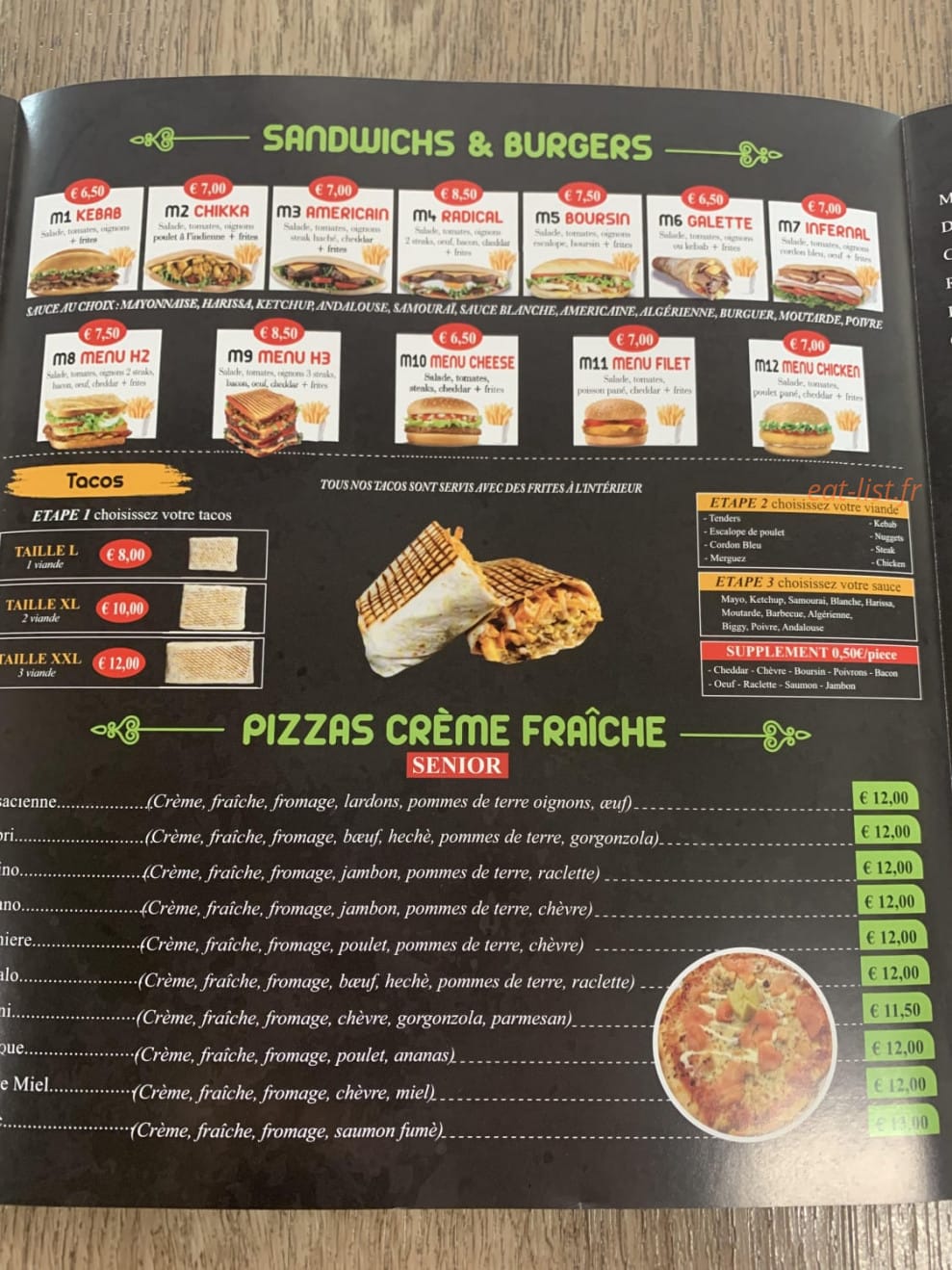 Chez Mouss — carte page 1
