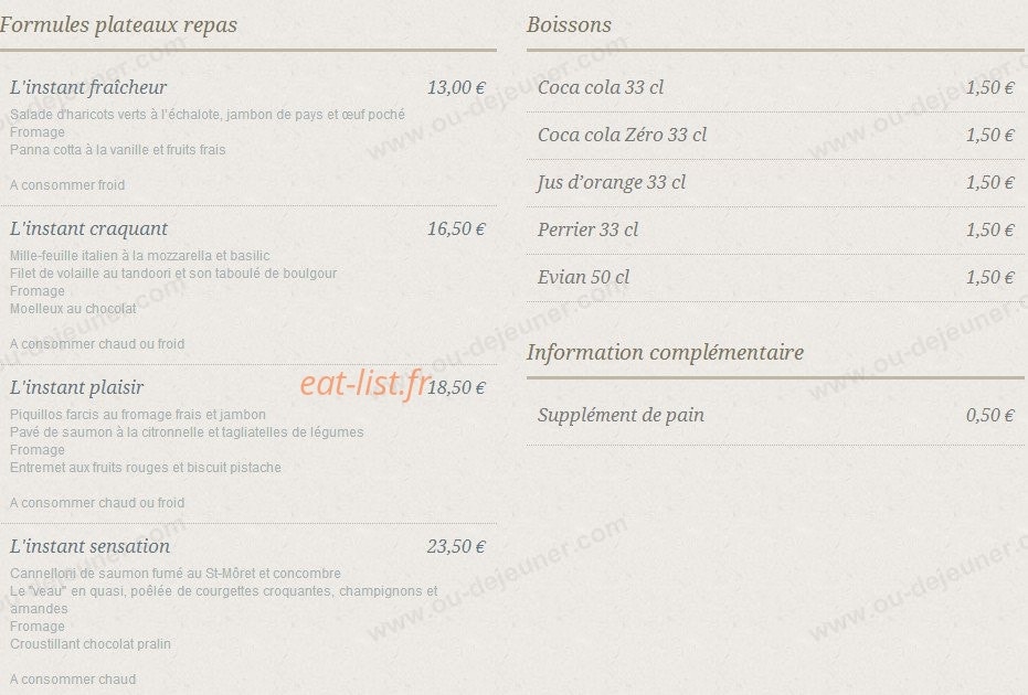 Cuisin'Art Traiteur — carte page 4