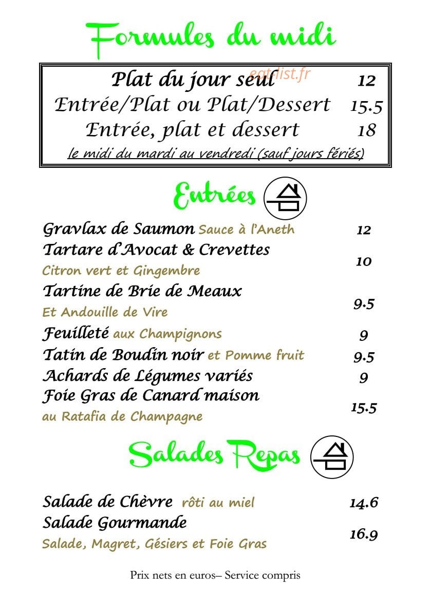 L'Adresse Rive Droite — carte page 1