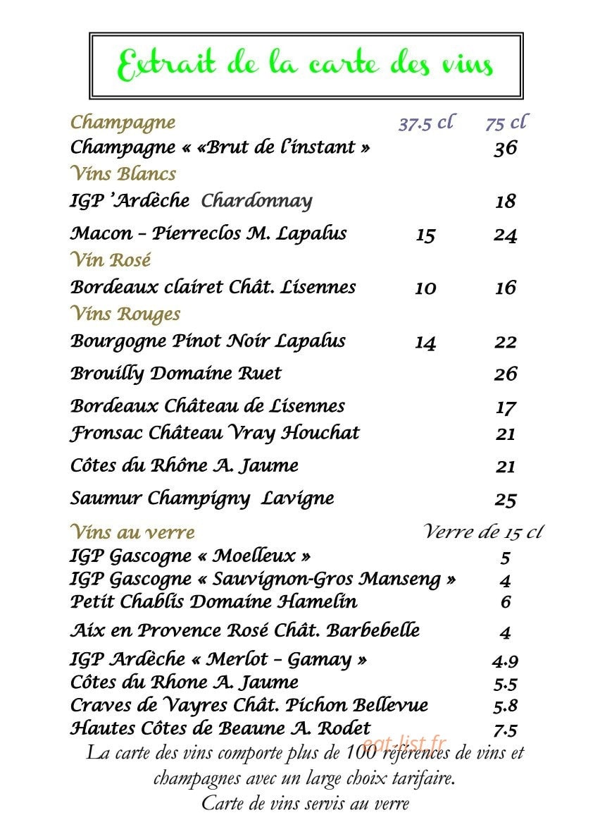 L'Adresse Rive Droite — carte page 6
