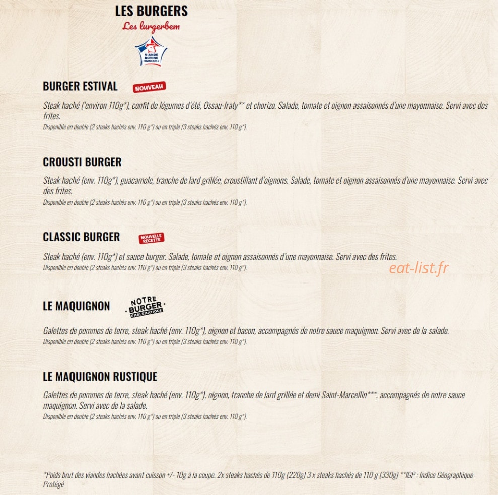 La Boucherie — carte page 5