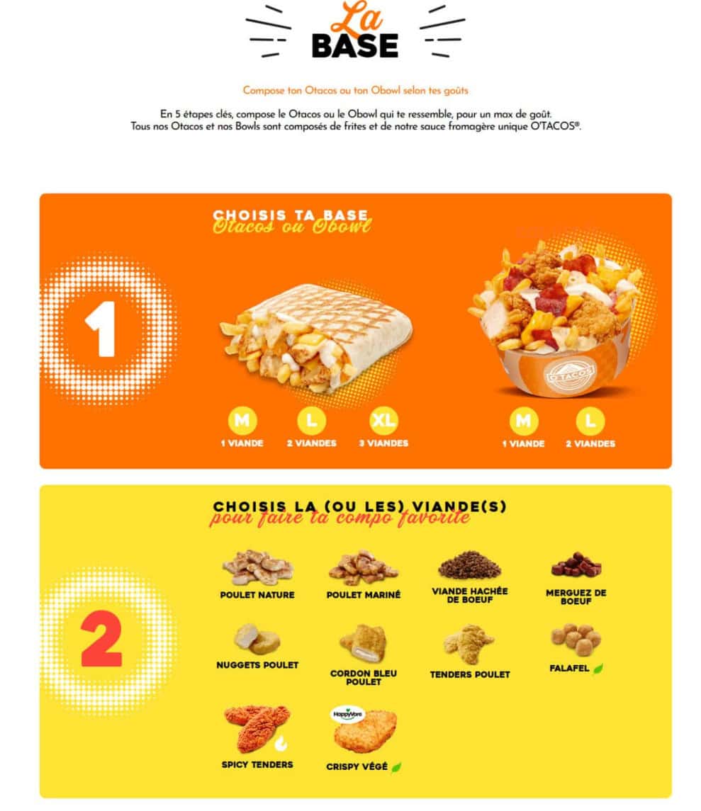 O'Tacos — carte page 4