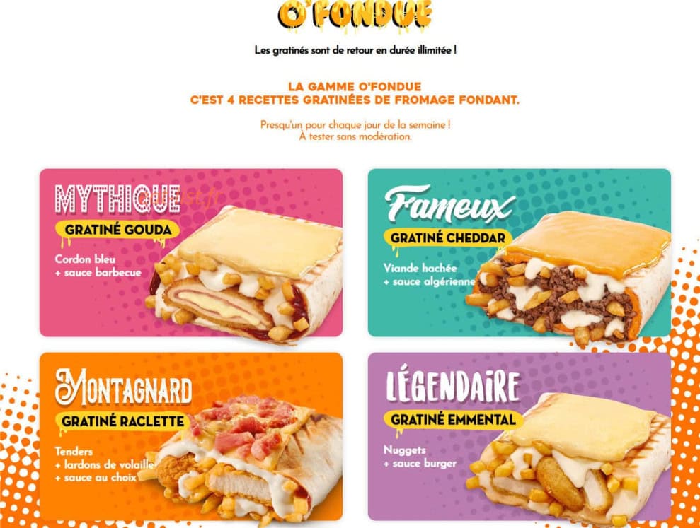 O'Tacos — carte page 7