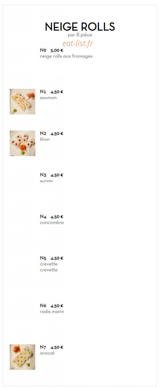 Okasushi — carte page 16