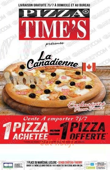 Pizza Time A Chateau Thierry Menu Et Photos