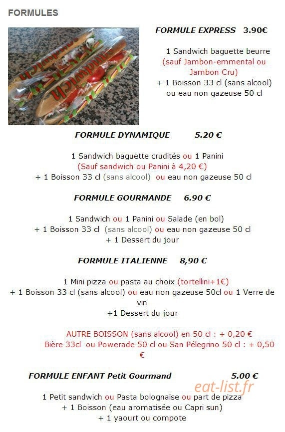 Un moment gourmand — carte page 7