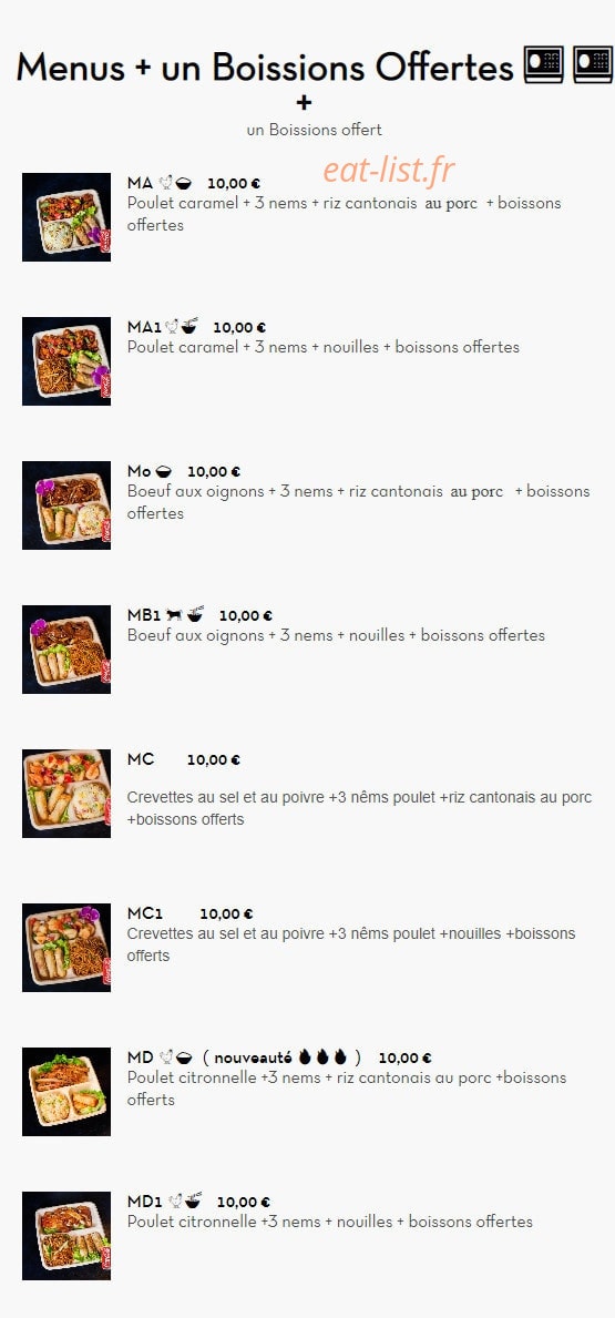 Wok & Grill — carte page 4