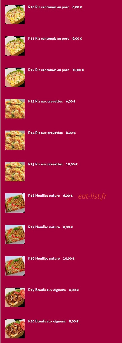 Wok & Grill — carte page 2