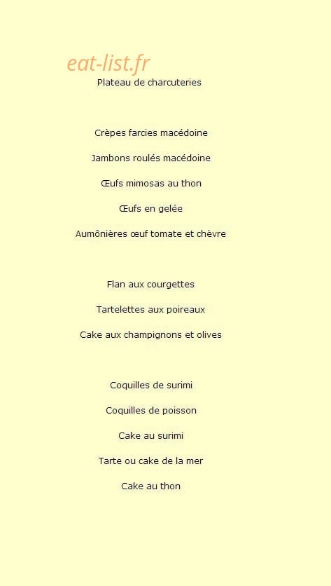 Au Gré Des Envies — carte page 4