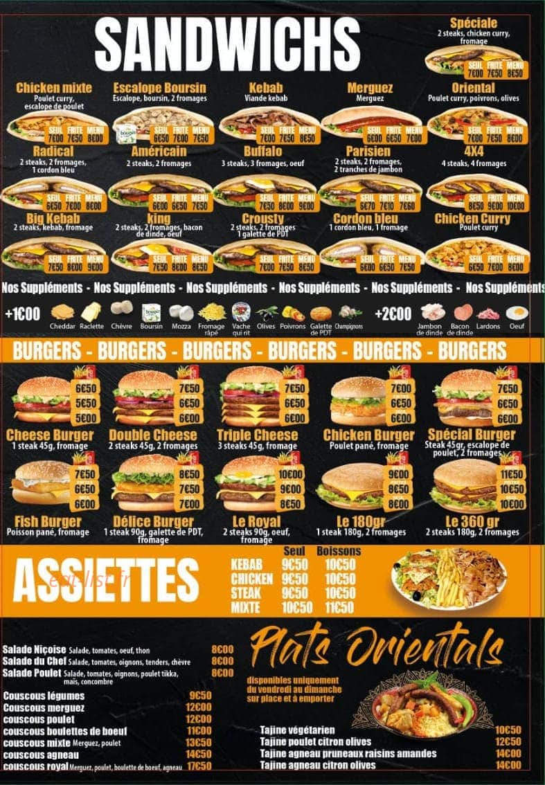 O'Royal Tacos — carte page 3