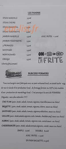 Friterie Fermière — carte page 4