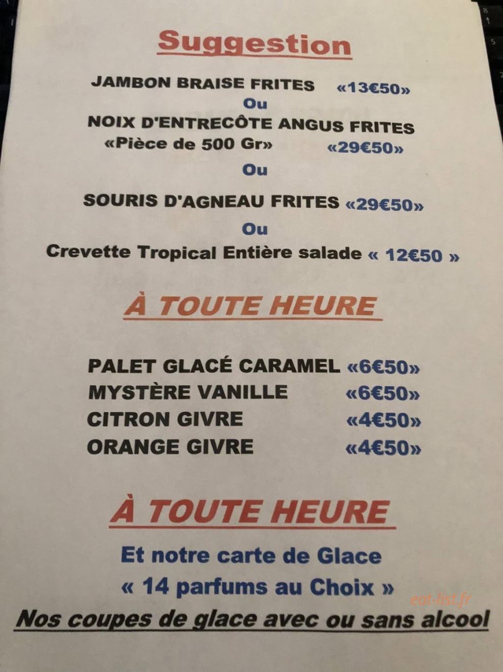 Les Agités — carte page 1