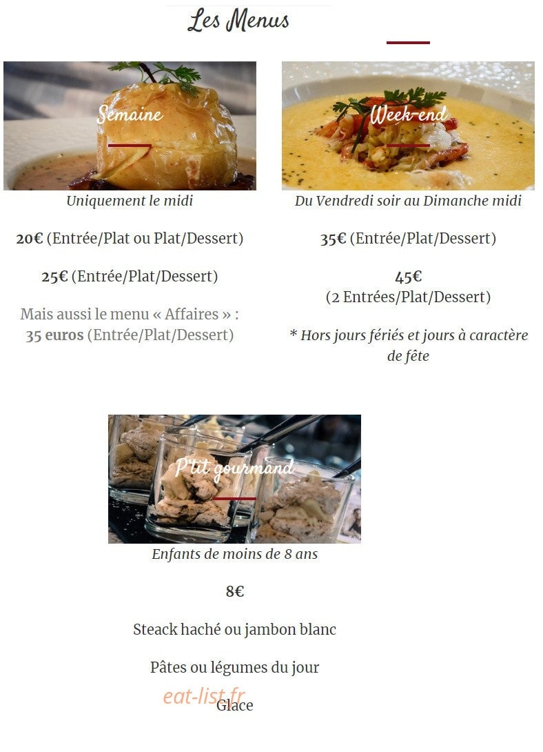 Les temps gourmands — carte page 3