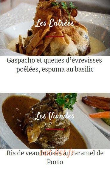 Les temps gourmands — carte page 1