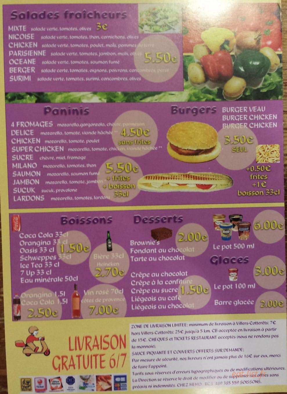 Chez Memo — carte page 2