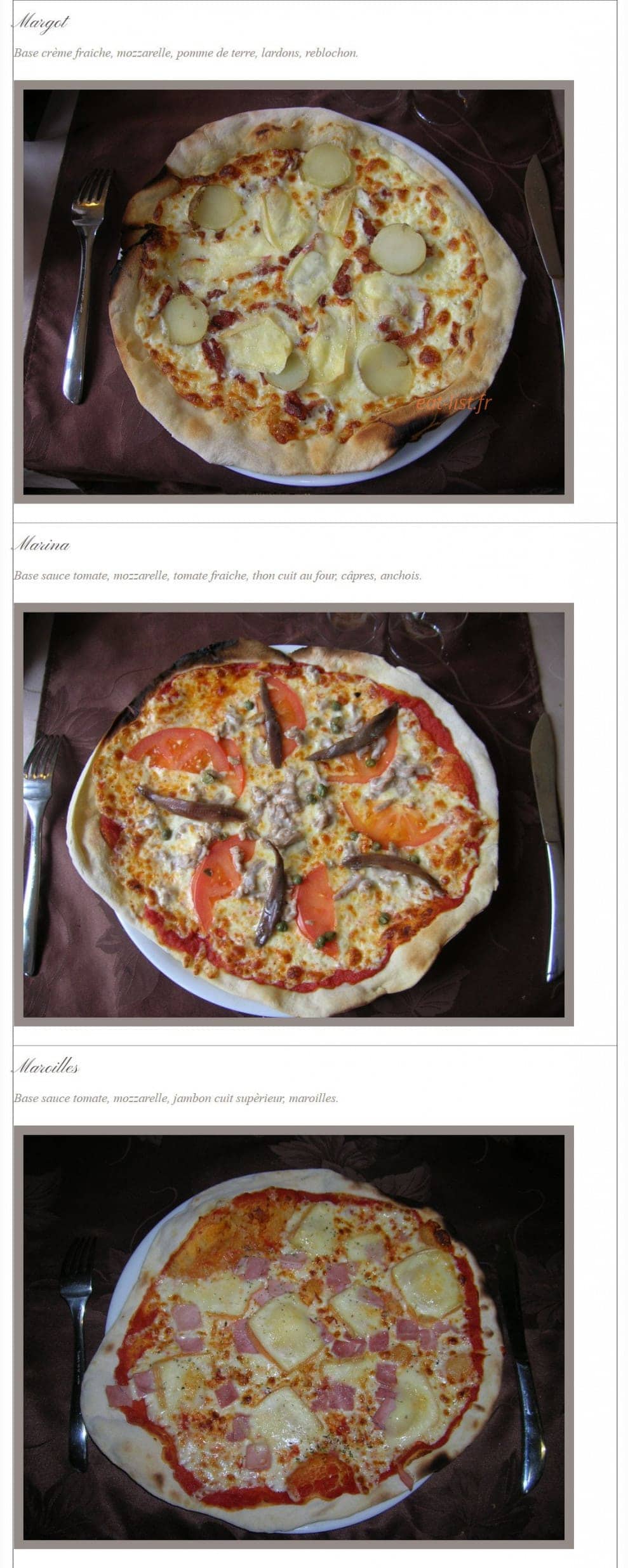Les Terrasses — carte page 6