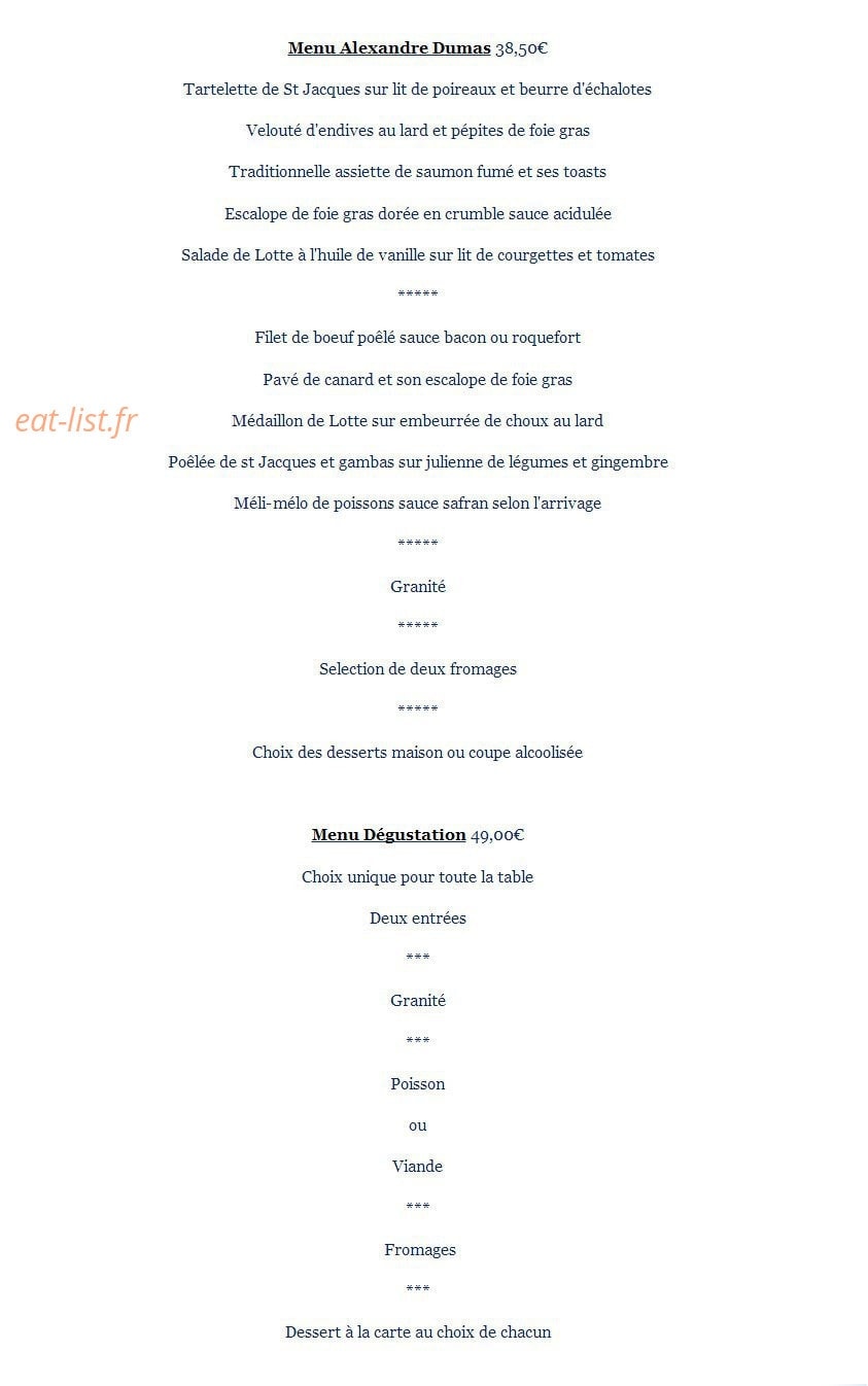 Aux Menus Plaisirs — carte page 3