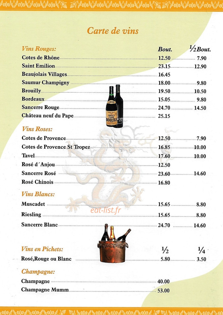 Chinatown — carte page 14