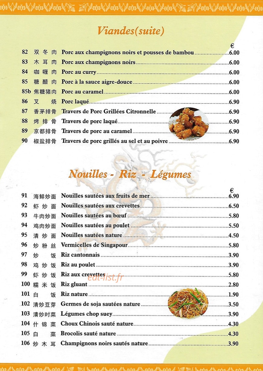 Chinatown — carte page 6