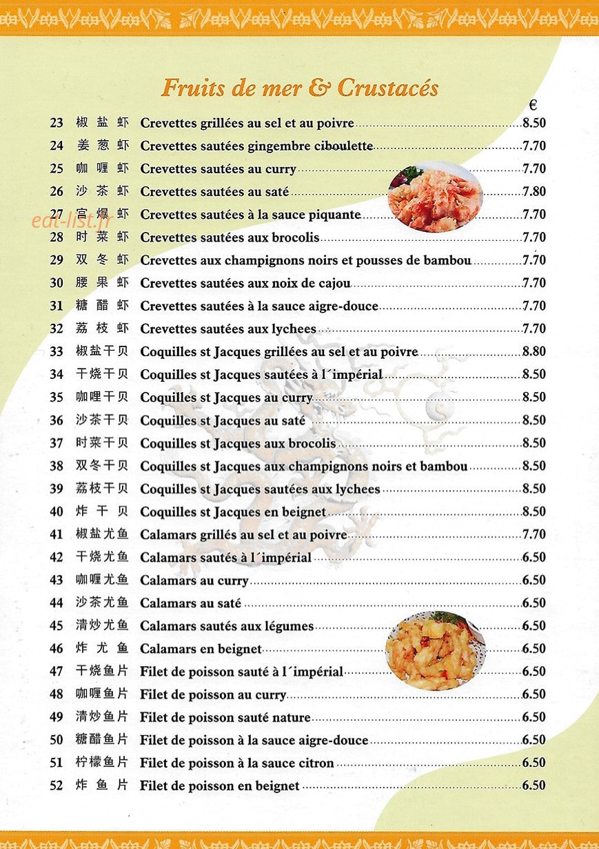 Chinatown — carte page 4