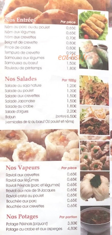 Delice d'Asie — carte page 2