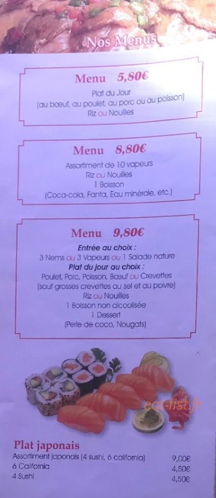 Delice d'Asie — carte page 4