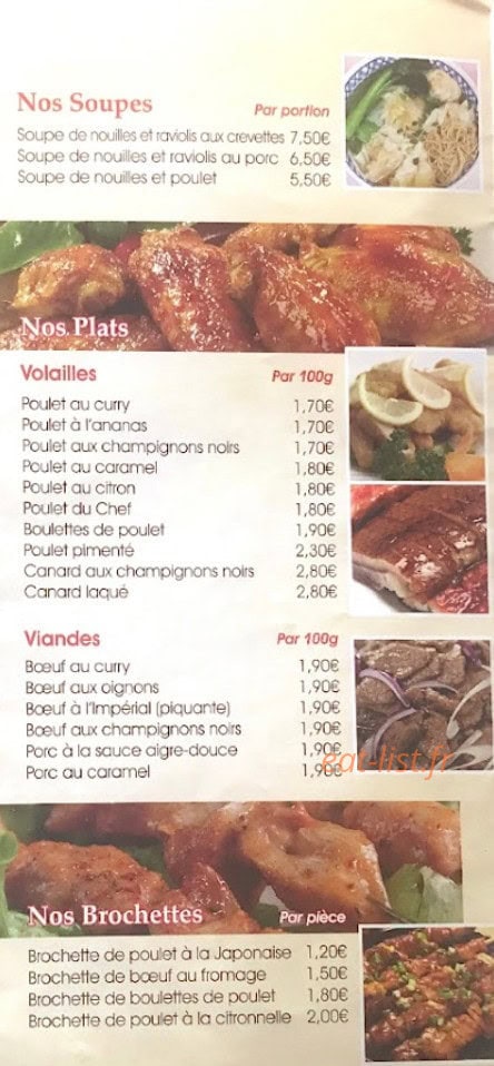 Delice d'Asie — carte page 5
