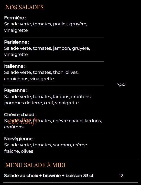 Delice Pizza — carte page 6
