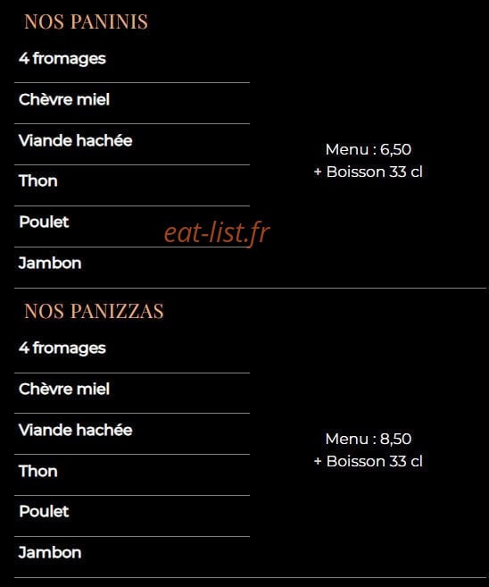 Delice Pizza — carte page 4
