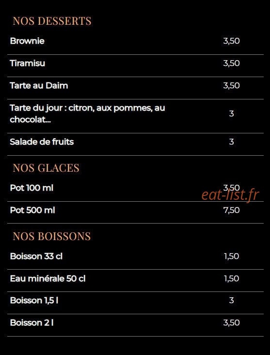 Delice Pizza — carte page 8