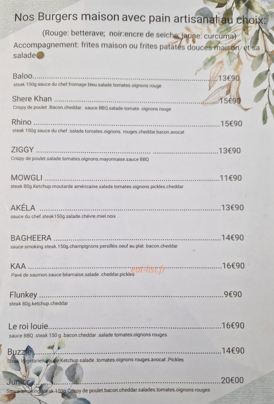 Jungle bagheera — carte page 1