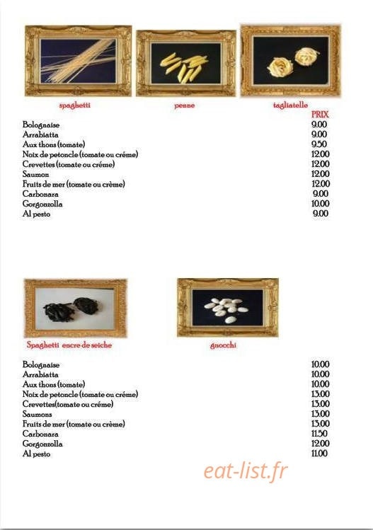 Pasta De La Mamma — carte page 2