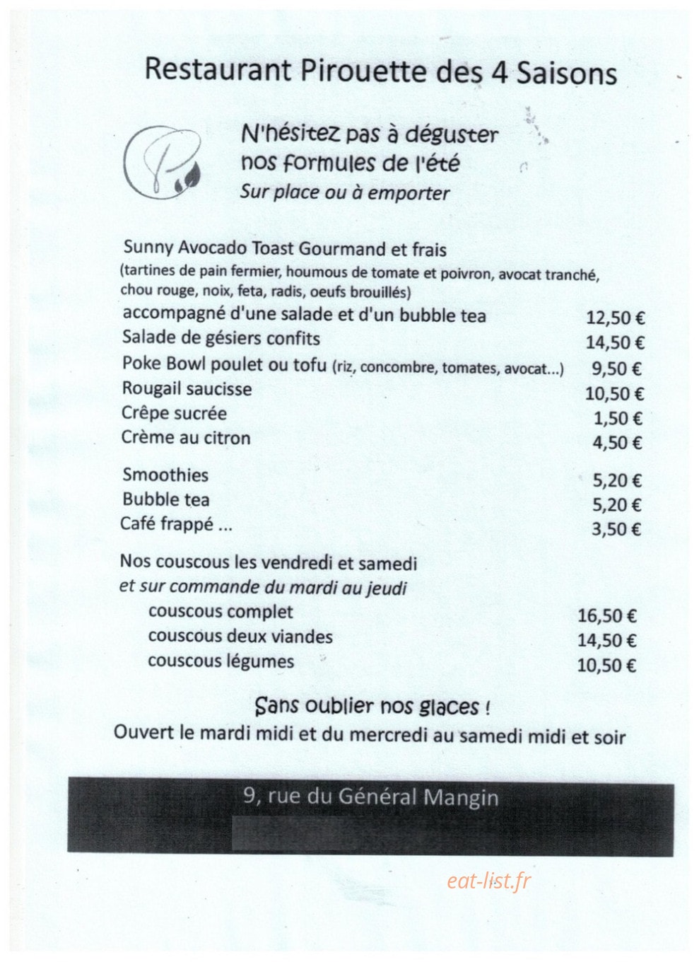 Pirouette des 4 saisons — carte page 3