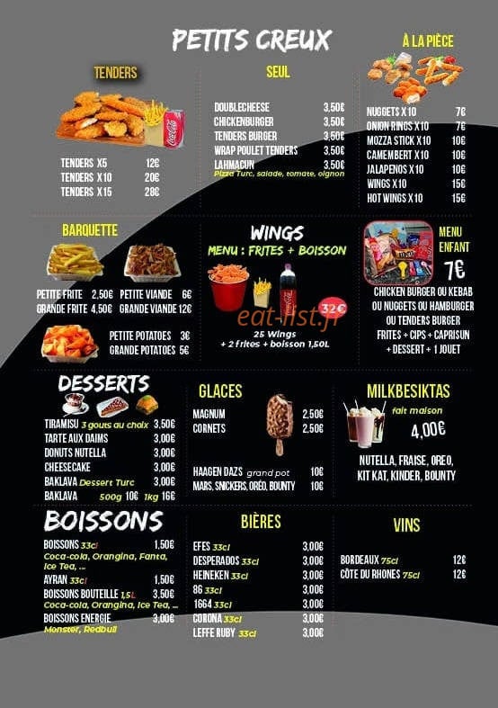 Restaurant besiktas — carte page 4