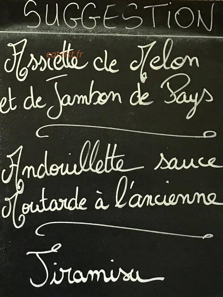 Chez Nanou — carte page 1