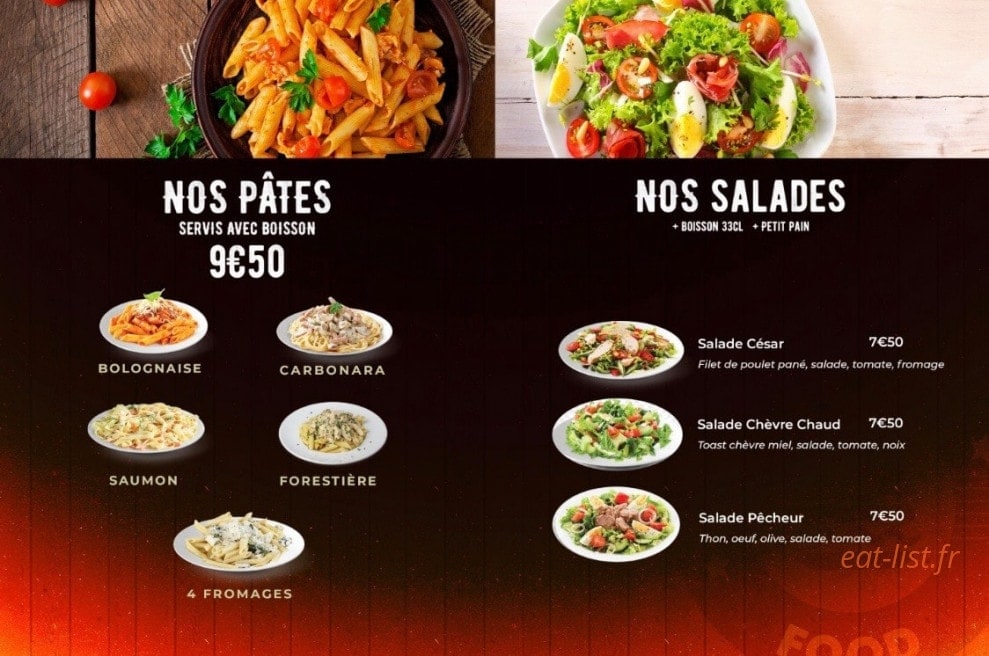 Best food — carte page 3