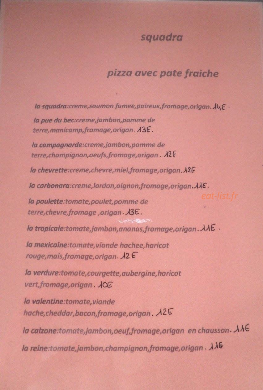 La  Squadra — carte page 1