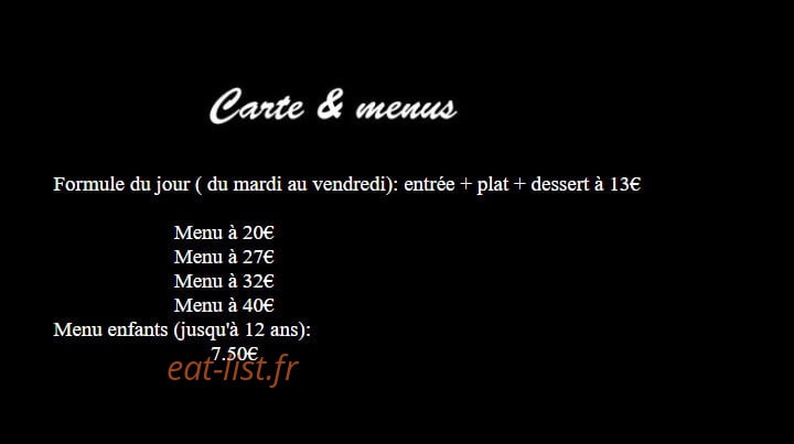 Le Paon — carte page 1
