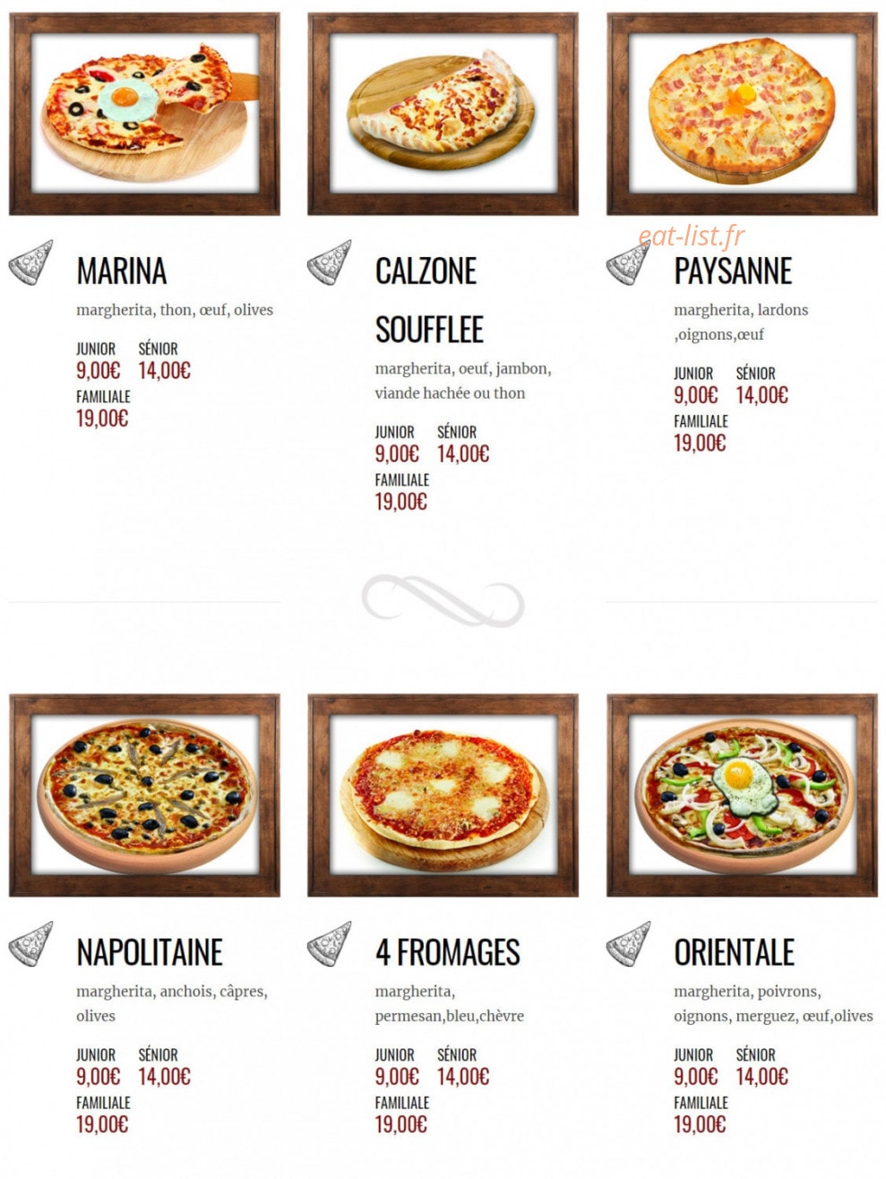 My Pizza — carte page 2