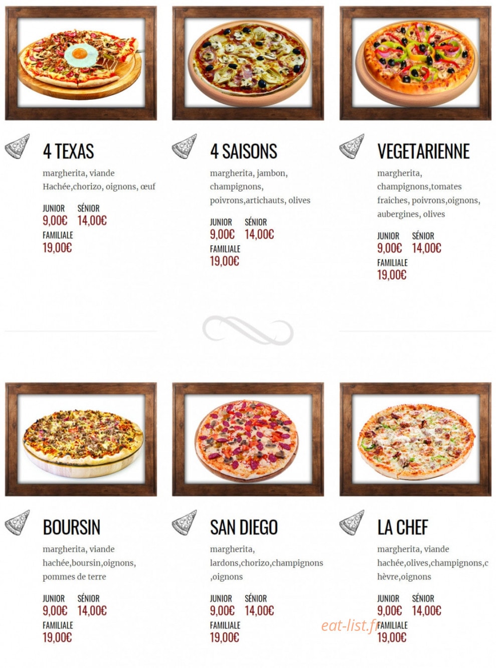 My Pizza — carte page 3