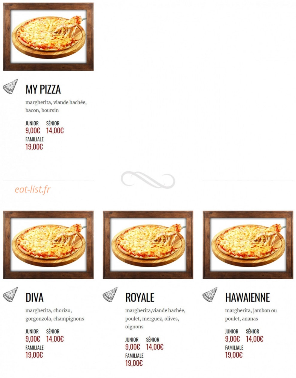 My Pizza — carte page 5