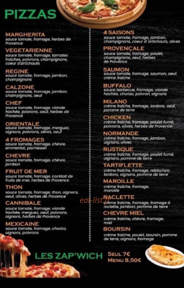 O' Crousty — carte page 3