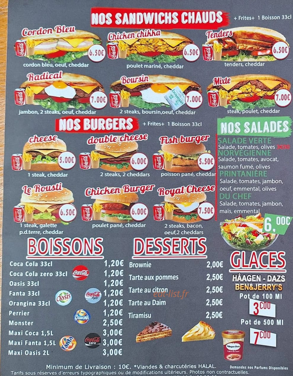 Perfecto Pizza — carte page 4