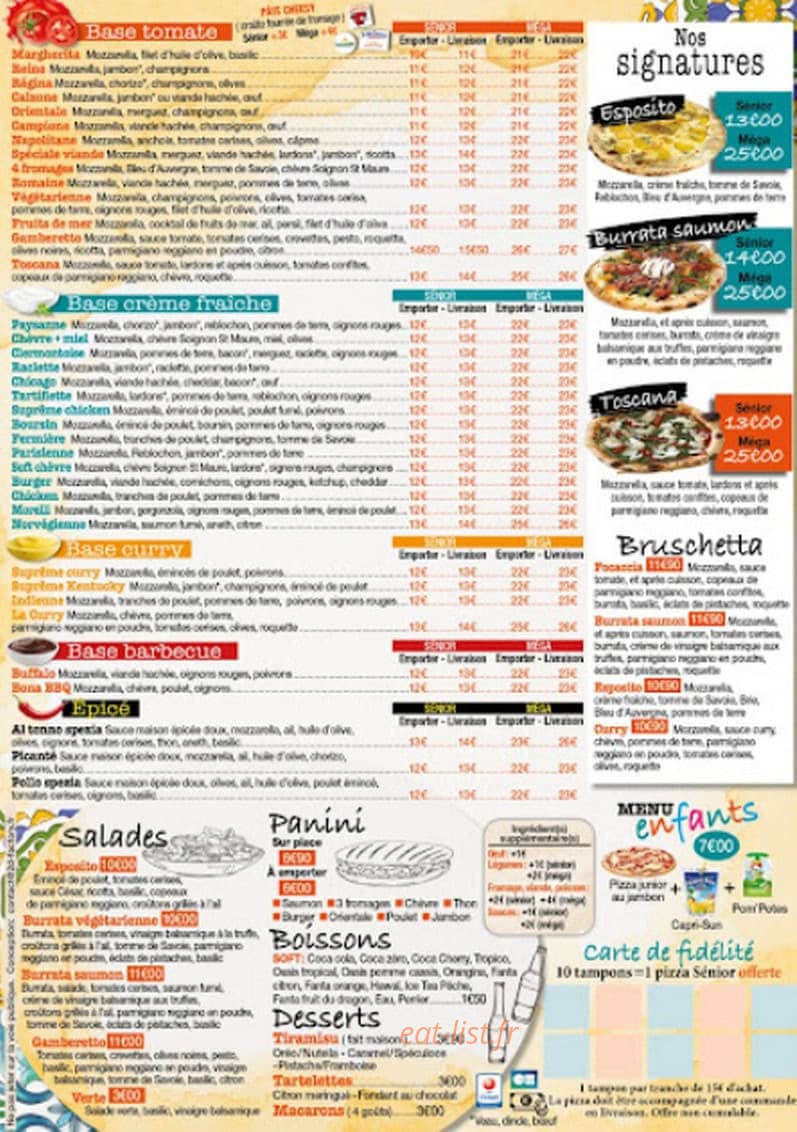 Pizza Esposito — carte page 2