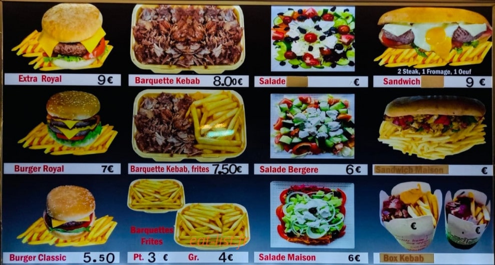 Paris Kebab — carte page 2