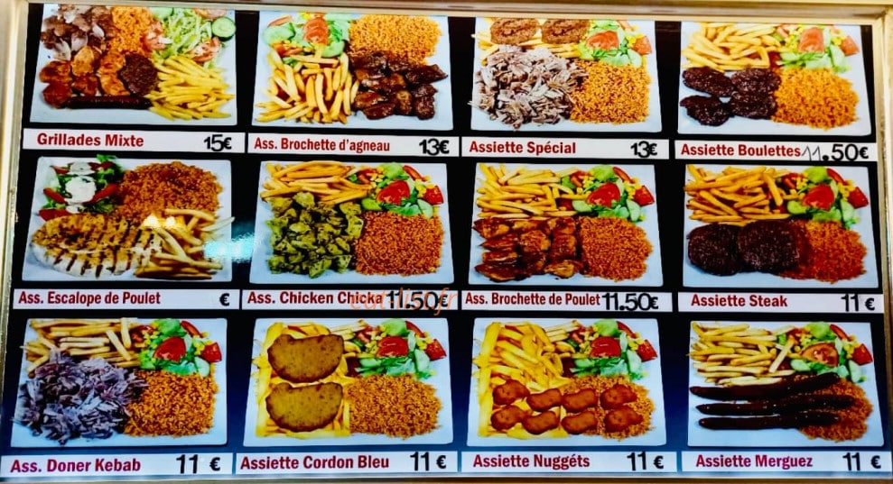 Paris Kebab — carte page 3