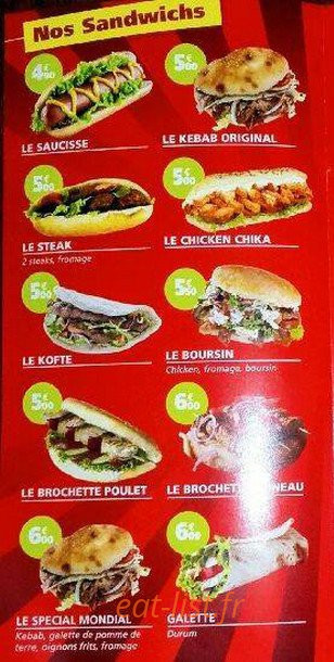 Mondial Kebab — carte page 2