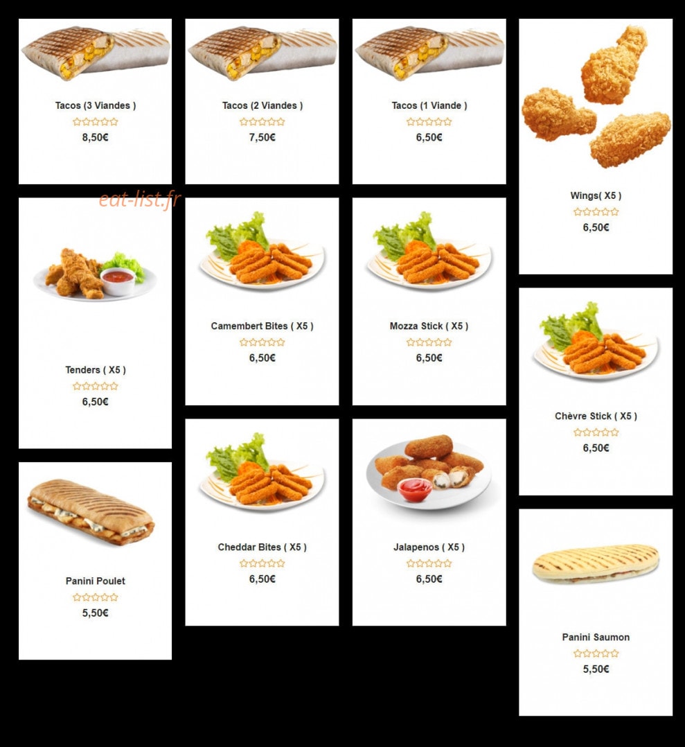 Pizz'a sam — carte page 9
