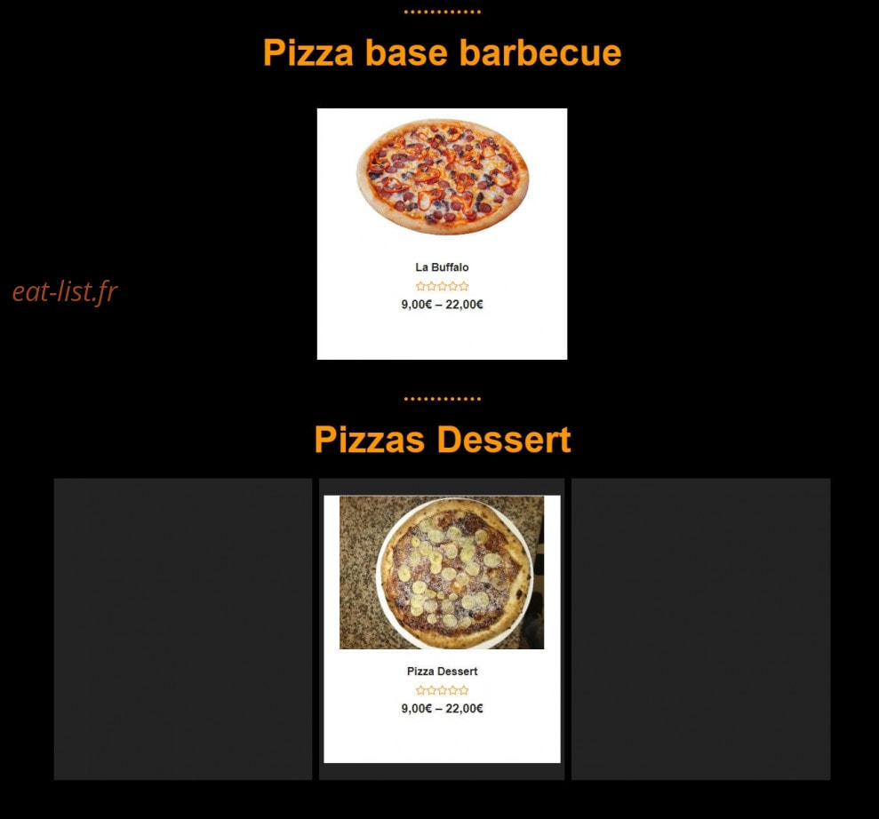 Pizz'a sam — carte page 3