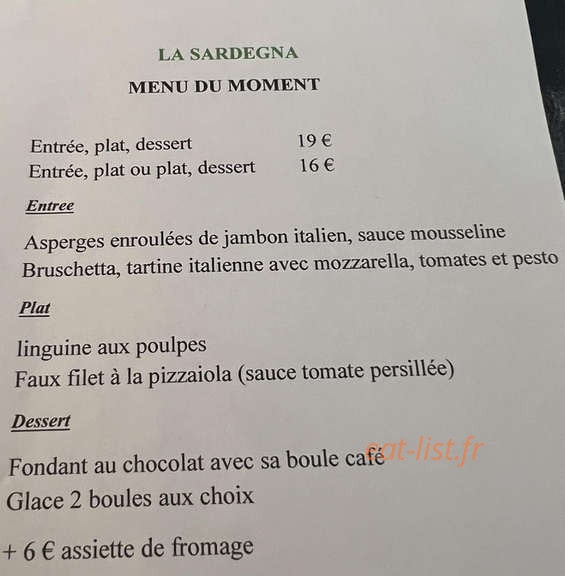 La sardegna — carte page 1